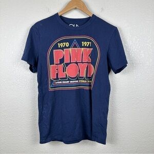 Chaser Pink Floyd Blue Graphic Cotton Short Sleeve Top Size Small Women